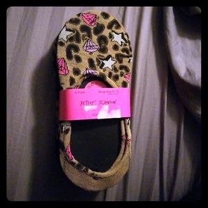 Betsey Johnson footie socks